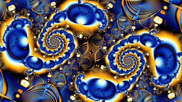 Картинка 3д+графика фракталы+ fractal цвета фон узор