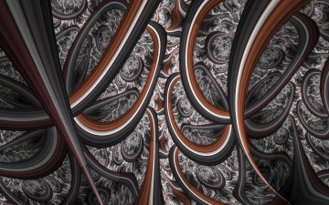 Картинка 3д+графика фракталы+ fractal цвета фон узор