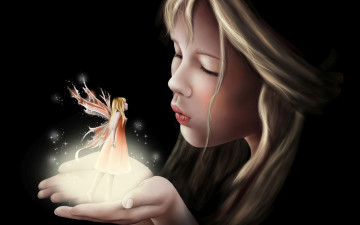 Картинка фэнтези феи сказка фентези крылья фейка девочка арт