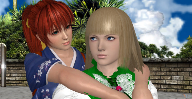 Обои картинки фото 3д графика, аниме , anime, взгляд, девушки, фон