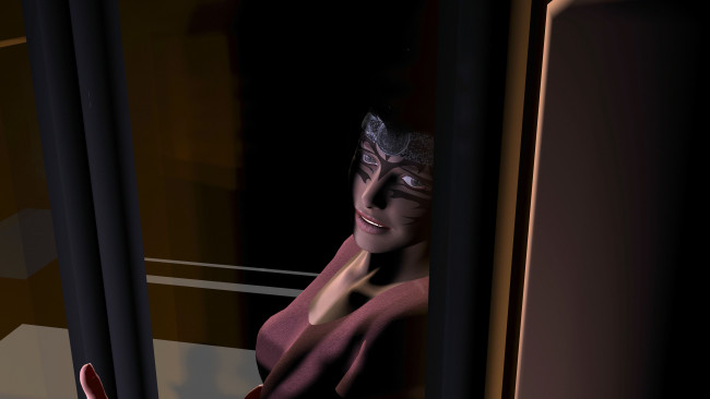 Обои картинки фото 3д графика, фантазия , fantasy, девушка, фон, взгляд