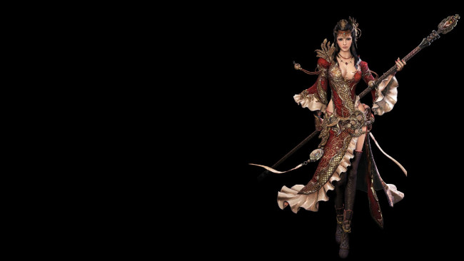 Обои картинки фото фэнтези, девушки, арт, посох, маг, девушка, фентези