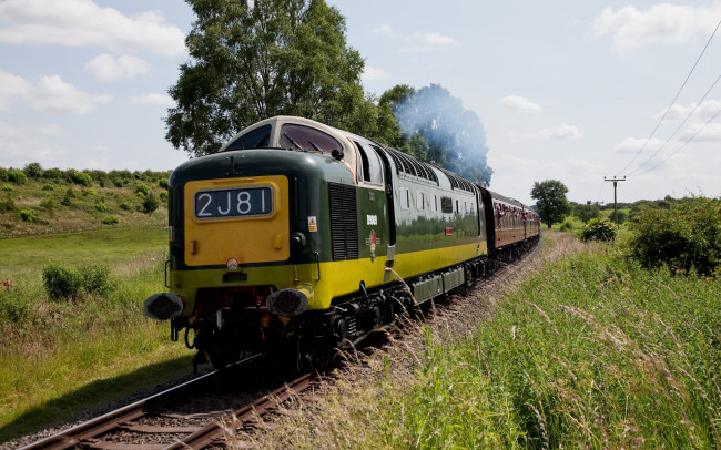 Обои картинки фото техника, поезда, дорога, железная, состав, локомотив