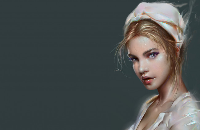 Обои картинки фото фэнтези, девушки, взгляд, арт, девушка