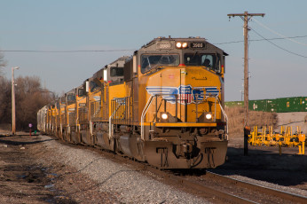 Картинка техника поезда рельсы локомотив состав