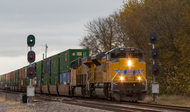 Обои картинки фото техника, поезда, рельсы, состав, локомотив