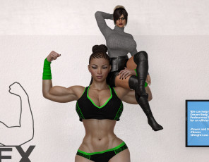 Картинка 3д+графика фантазия+ fantasy фон взгляд девушка