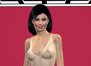 обоя 3д графика, люди , people, взгляд, девушка, фон