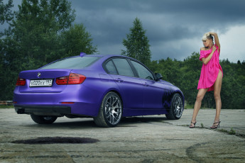обоя автомобили, -авто с девушками, bmw