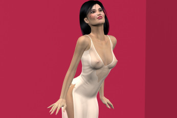 обоя 3д графика, люди , people, фон, взгляд, девушка