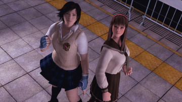 Картинка 3д+графика люди+ people девушки взгляд фон