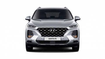 Картинка hyundai+santa+fe+2019 автомобили hyundai santa fe серый металлик crossover 2019