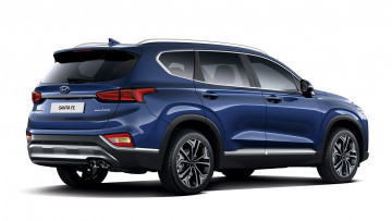 Картинка hyundai+santa+fe+2019 автомобили hyundai santa fe blue 2019 crossover