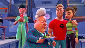 Картинка календари кино +мультфильмы 2018 мужчина женщина угощение