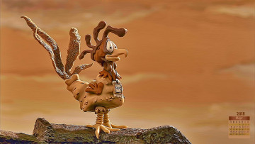 Картинка календари кино +мультфильмы 2018 петух