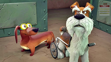 Картинка календари кино +мультфильмы 2018 собака взгляд двое