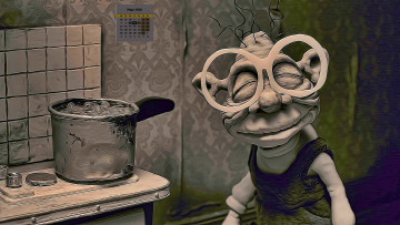 Картинка календари кино +мультфильмы очки 2018 женщина кастрюля