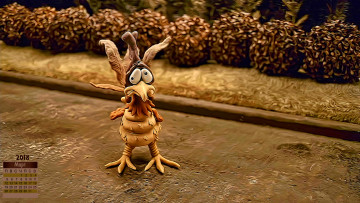 Картинка календари кино +мультфильмы петух 2018 взгляд