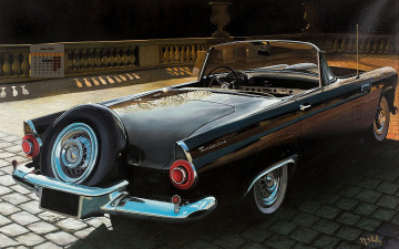 Картинка календари рисованные +векторная+графика 2018 машина