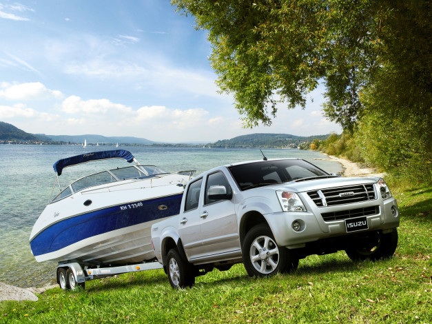 Обои картинки фото isuzu d-max double cab 2006, автомобили, isuzu, d-max, double, cab, 2006