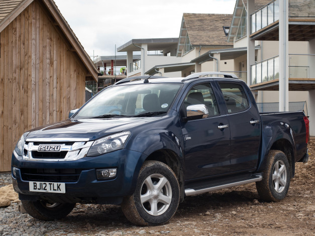 Обои картинки фото isuzu d-max double cab uk-spec 2012, автомобили, isuzu, d-max, double, cab, uk-spec, 2012