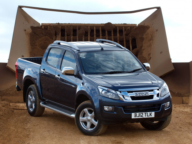 Обои картинки фото isuzu d-max double cab uk-spec 2012, автомобили, isuzu, d-max, double, cab, uk-spec, 2012