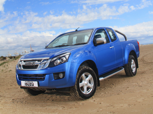 Обои картинки фото isuzu kb extended cab 2013, автомобили, isuzu, blue, 2013, cab, extended, kb