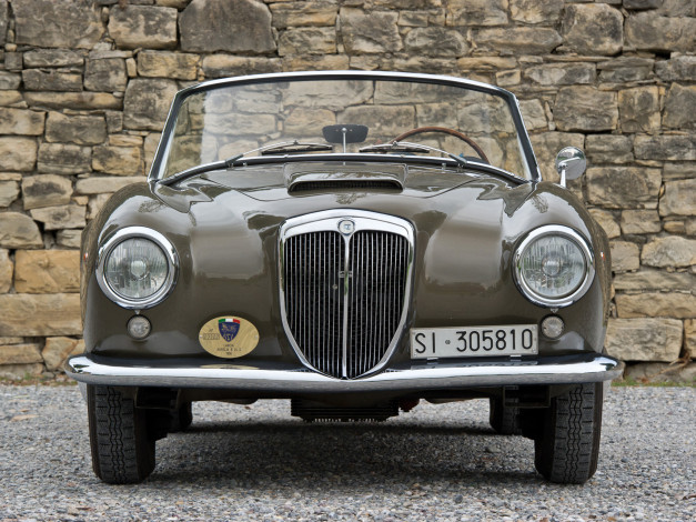 Обои картинки фото lancia aurelia gt convertible 1956, автомобили, lancia, 1956, convertible, gt, aurelia