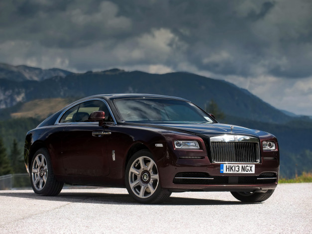 Обои картинки фото rolls-royce wraith uk-spec 2013, автомобили, rolls-royce, 2013, uk-spec, wraith