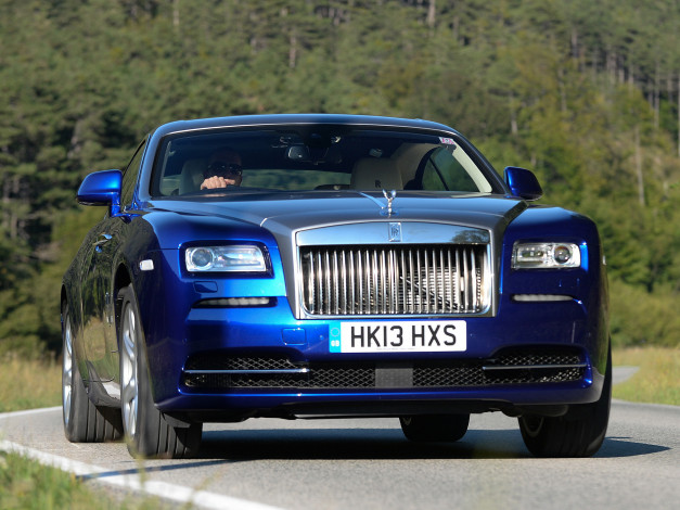 Обои картинки фото rolls-royce wraith uk-spec 2013, автомобили, rolls-royce, 2013, uk-spec, wraith