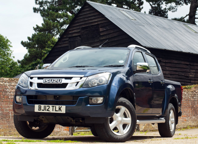 Обои картинки фото isuzu d-max double cab uk-spec 2012, автомобили, isuzu, d-max, double, cab, uk-spec, 2012