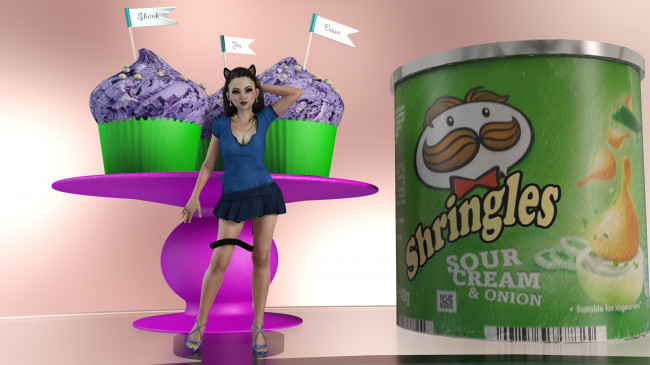 Обои картинки фото 3д графика, существа , creatures, девушка, взгляд, фон