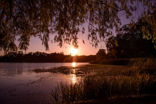 Обои картинки фото природа, восходы, закаты, простор