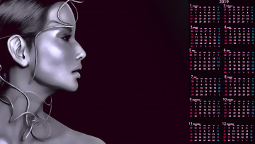 Картинка календари фэнтези профиль девушка лицо