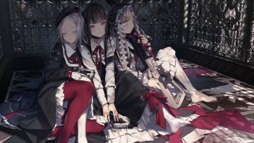 Картинка аниме оружие +техника +технологии девочки