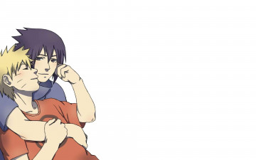 Картинка аниме naruto саске учиха наруто узумаки