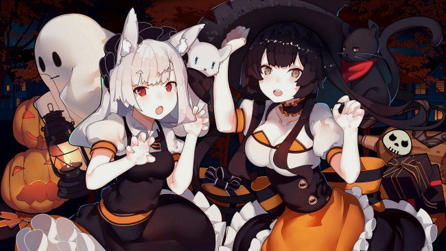 Обои картинки фото аниме, azur lane, девушки