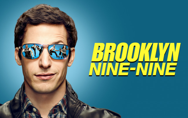 Обои картинки фото brooklyn nine-nine, кино фильмы, криминал, andy, samberg, постер, сериал, бруклин, 9-9, jake, peralta, комедия