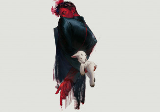 Картинка аниме ангелы +демоны демон ягненок