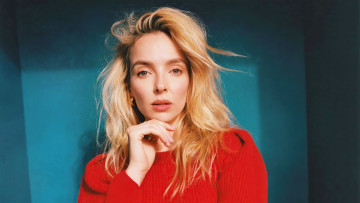 обоя девушки, jodie comer, блондинка, лицо, свитер