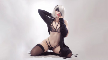 обоя katyuska moonfox, девушки, automata, nier