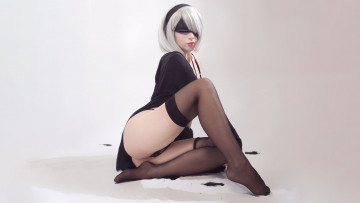 обоя katyuska moonfox, девушки, automata, nier