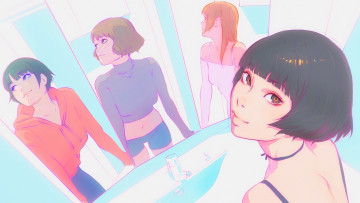 Картинка рисованное люди красивая девушка