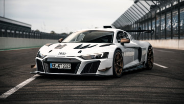 Картинка abt+sportsline+xgt+audi+r8+lms+gt2 автомобили audi белый трасса стадион