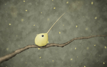 Картинка рисованное vladstudio птичка ветка клюв