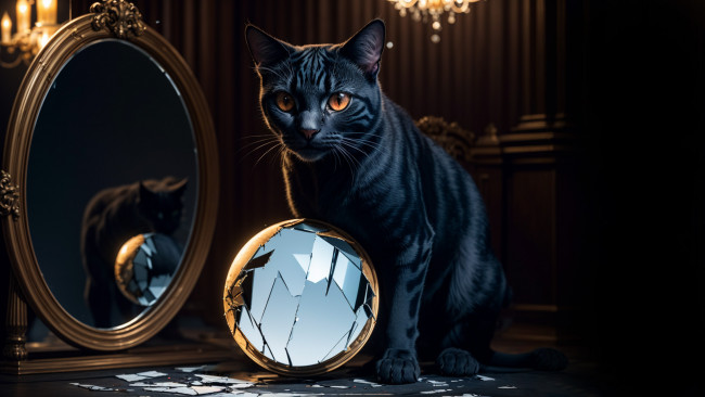 Обои картинки фото рисованное, животные,  коты, нейросети, графика, нейроарт, ai, art, нейронные, сети, рисунки, нейро, искусство