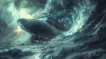 обоя корабли, 3d, корабль