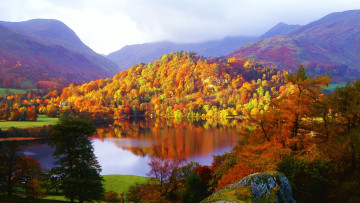 Картинка lake+district cumbria england природа реки озера lake district
