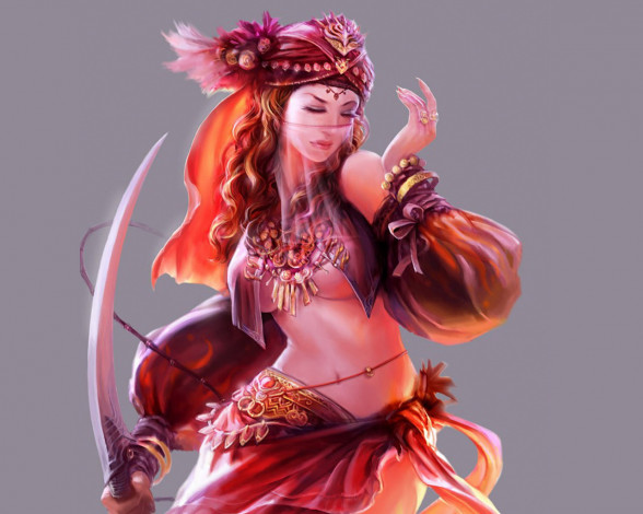 Обои картинки фото фэнтези, девушки