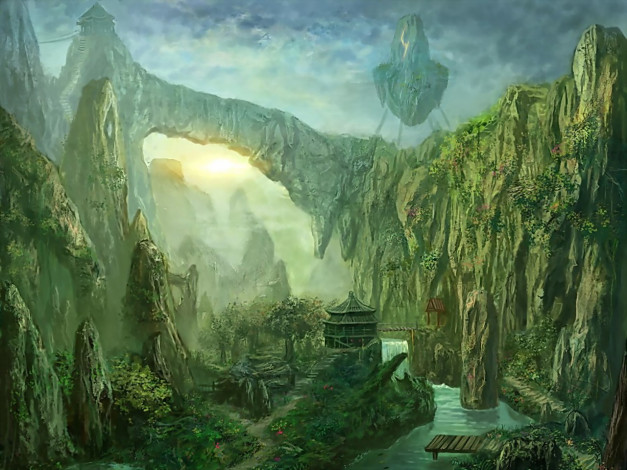 Обои картинки фото фэнтези, пейзажи